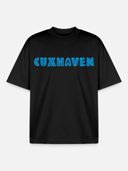 Cuxhaven - T-shirt unisexe boxy épais biologique Stanley/Stella - noir