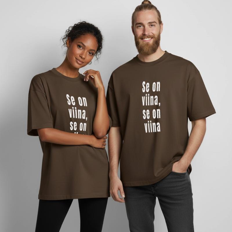 C’est de l’alcool, c’est de l’alcool T-shirt unisexe boxy épais biologique Stanley/Stella