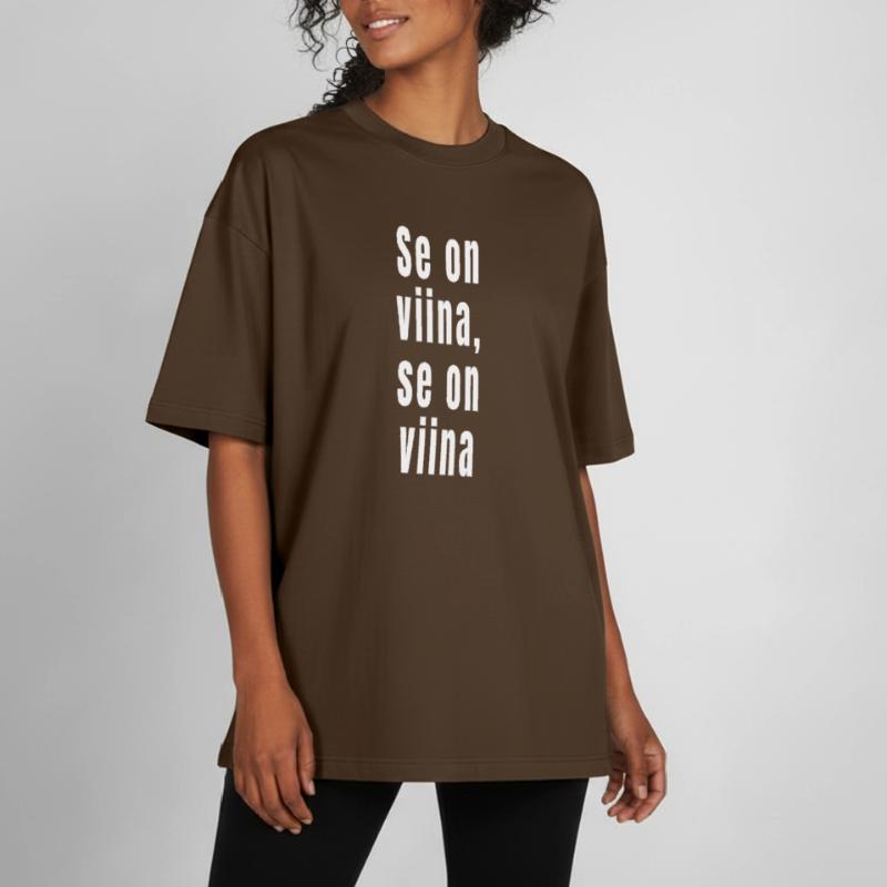 C’est de l’alcool, c’est de l’alcool T-shirt unisexe boxy épais biologique Stanley/Stella