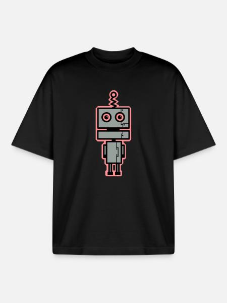 BETA - T-shirt unisexe boxy épais biologique Stanley/Stella - noir