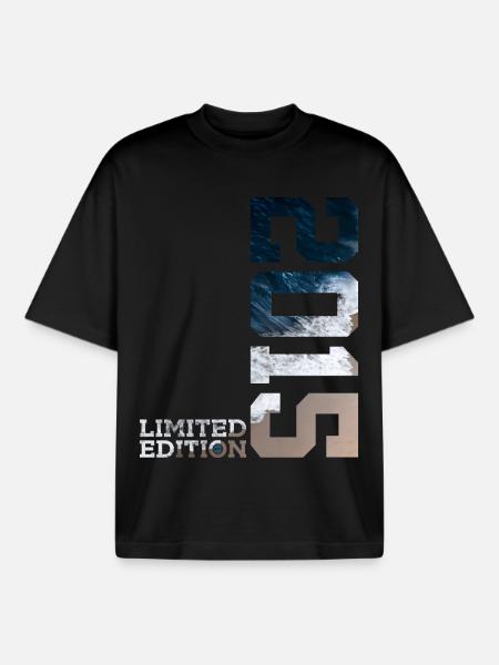 11E ANNIVERSAIRE ÉDITION LIMITÉE 2015 - T-shirt unisexe boxy épais biologique Stanley/Stella - noir