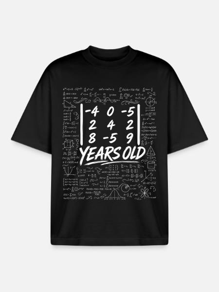 26. Jubiläum. Determinantenmatrix-Mathematik-Nerd lustig - Boxy Heavyweight Unisex Organic T-Shirt von Stanley/Stella - Schwarz