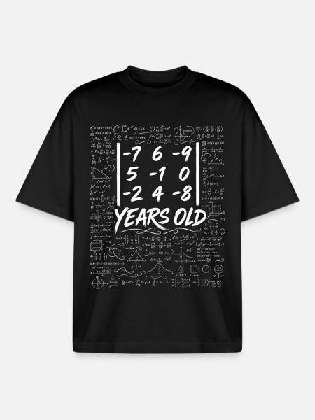 22. Jahr. Determinantenmatrix-Mathematik-Nerd lustig - Boxy Heavyweight Unisex Organic T-Shirt von Stanley/Stella - Schwarz