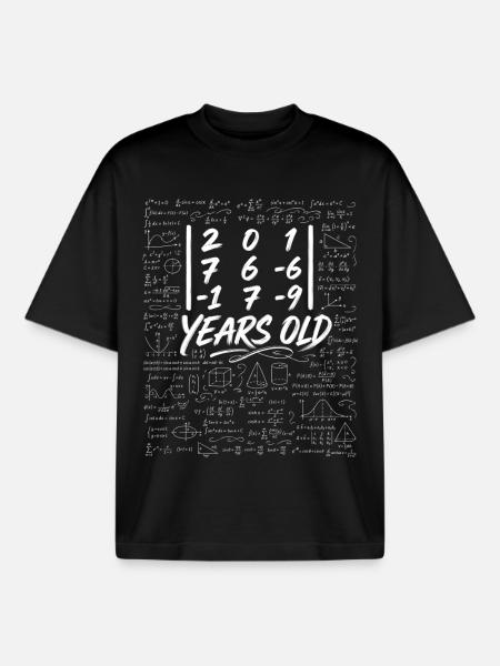 31. Jahr. Determinantenmatrix-Mathematik-Nerd lustig - Boxy Heavyweight Unisex Organic T-Shirt von Stanley/Stella - Schwarz
