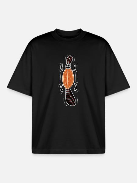 platypus - T-shirt unisexe boxy épais biologique Stanley/Stella - noir