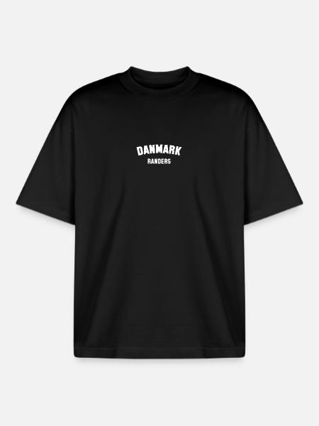 RANDERS Danemark Dänemark - T-shirt unisexe boxy épais biologique Stanley/Stella - noir