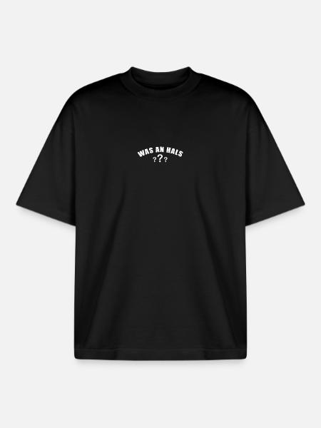 Was an Hals ? - Boxy Heavyweight Unisex Organic T-Shirt von Stanley/Stella - Schwarz