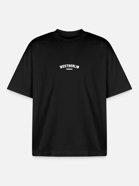 FROHNAU - Boxy Heavyweight Unisex Organic T-Shirt by Stanley/Stella - black