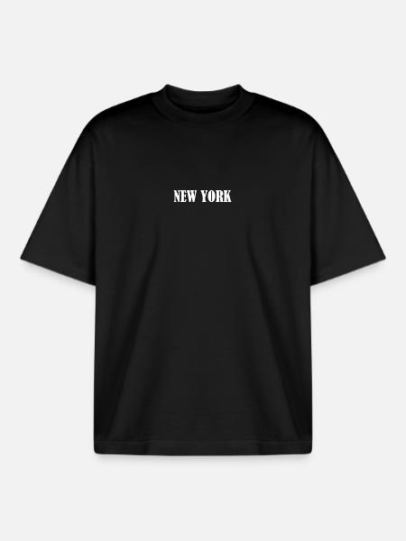 NEW YORK - Boxy Heavyweight Unisex Organic T-Shirt by Stanley/Stella - black