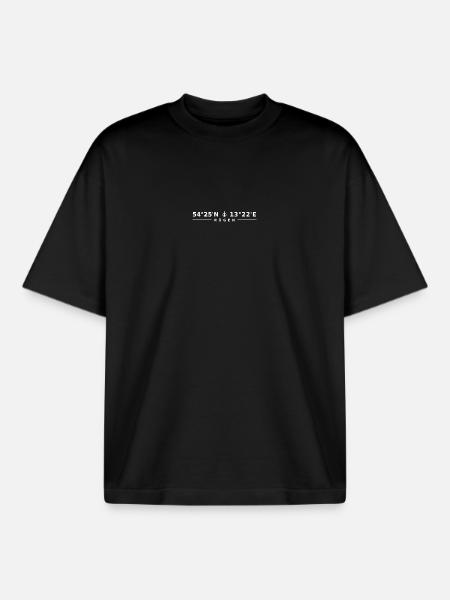 Rügen - Boxy Heavyweight Unisex Organic T-Shirt von Stanley/Stella - Schwarz