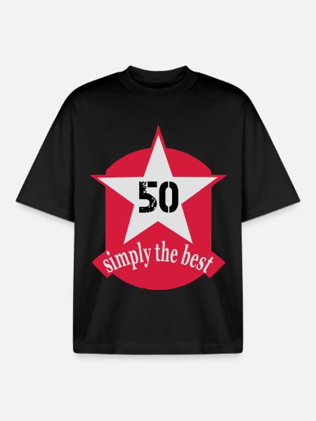 anniversaire - T-shirt unisexe boxy épais biologique Stanley/Stella - noir