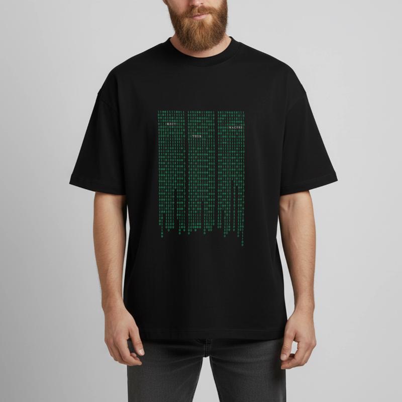 Matrix code Boxy Heavyweight Unisex Organic T-Shirt von Stanley/Stella