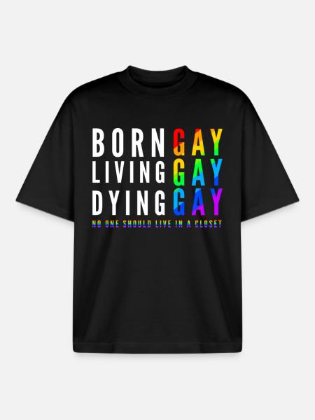 LGBT Bear Pride - Boxy Heavyweight Unisex Organic T-Shirt by Stanley/Stella - black