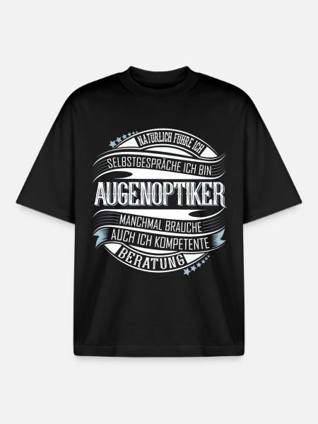 Augenoptiker - Boxy Heavyweight Unisex Organic T-Shirt von Stanley/Stella - Schwarz