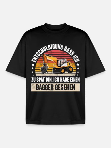 Bagger - Boxy Heavyweight Unisex Organic T-Shirt von Stanley/Stella - Schwarz