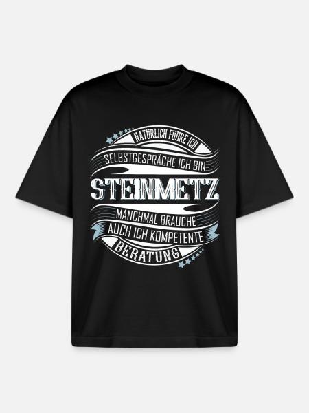 Steinmetz - Boxy Heavyweight Unisex Organic T-Shirt von Stanley/Stella - Schwarz