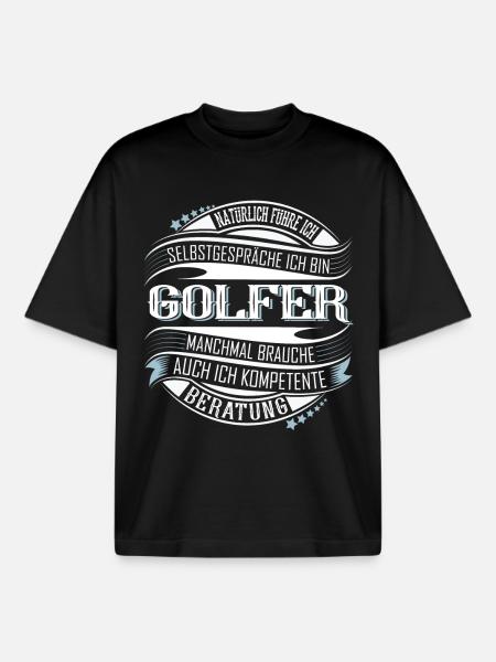 Golfer Golf - Boxy Heavyweight Unisex Organic T-Shirt von Stanley/Stella - Schwarz