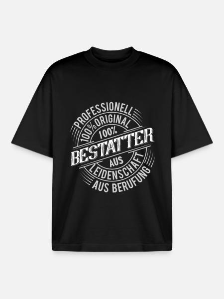 Bestatter - Boxy Heavyweight Unisex Organic T-Shirt von Stanley/Stella - Schwarz