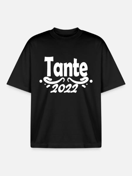 Tante 2022 - Boxy Heavyweight Unisex Organic T-Shirt von Stanley/Stella - Schwarz