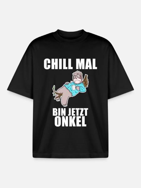 Neffe Onkel Geschenk - Boxy Heavyweight Unisex Organic T-Shirt von Stanley/Stella - Schwarz