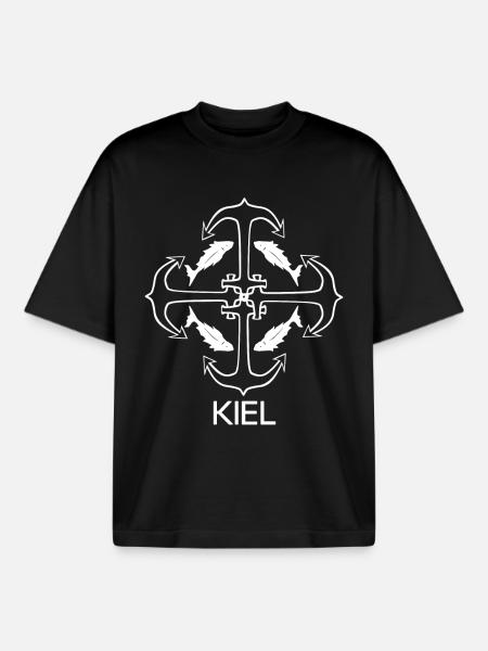 Kiel - Boxy Heavyweight Unisex Organic T-Shirt von Stanley/Stella - Schwarz
