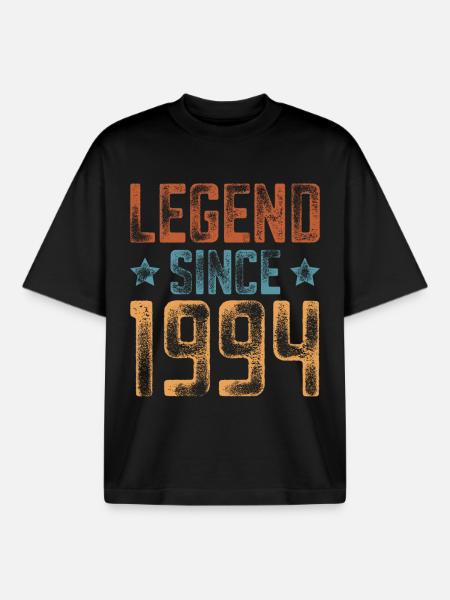 1994 Naissance Année de naissance Anniversaire - T-shirt unisexe boxy épais biologique Stanley/Stella - noir