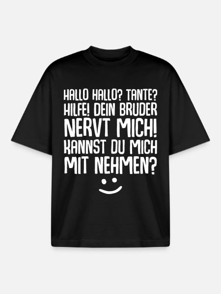 Tante Nichte Neffe - Boxy Heavyweight Unisex Organic T-Shirt von Stanley/Stella - Schwarz