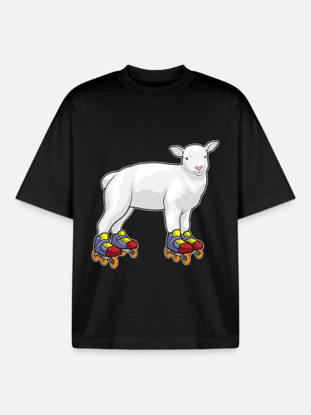 Lamm Inline skating Inline skates - Boxy Heavyweight Unisex Organic T-Shirt by Stanley/Stella - black