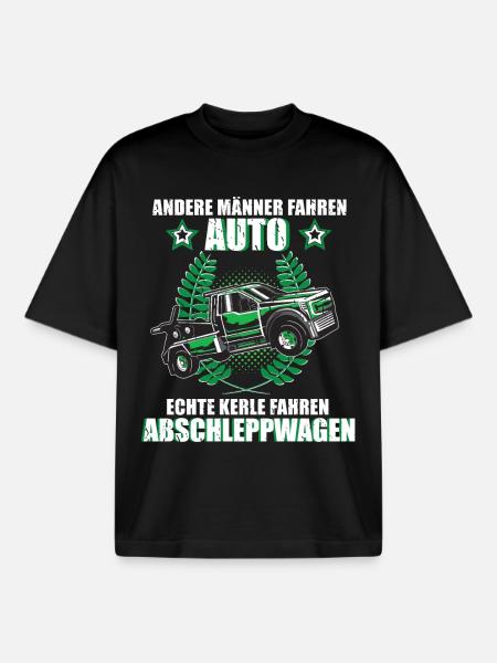 Abschleppwagen Abschlepper Abschleppdienst Fahrer - Boxy Heavyweight Unisex Organic T-Shirt von Stanley/Stella - Schwarz