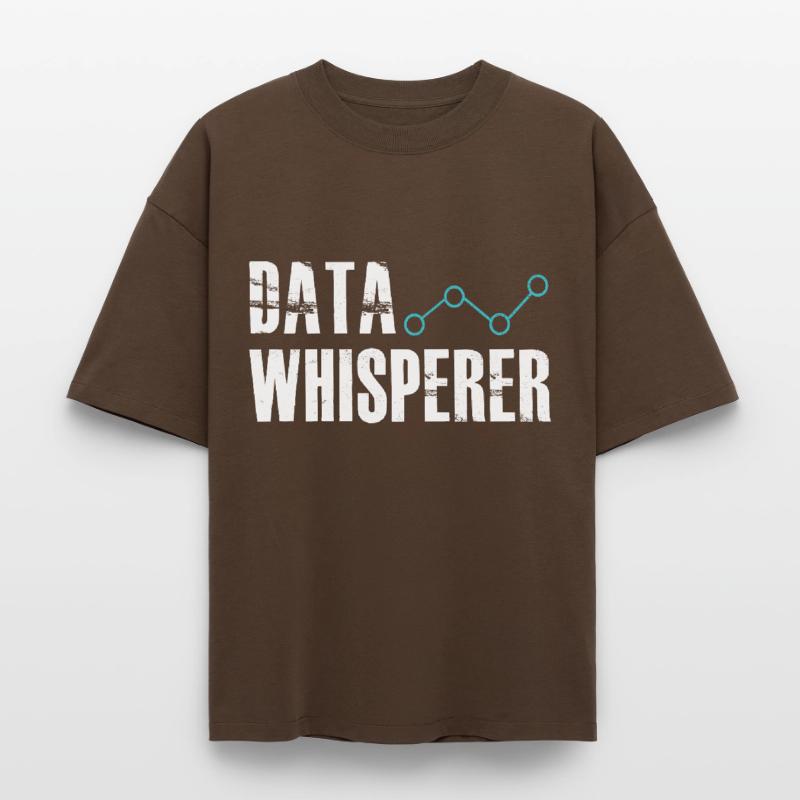 Data Whisperer Science Analyst Software Engineer Heavyweight Boxy Unisex T-Shirt by Stanley/Stella