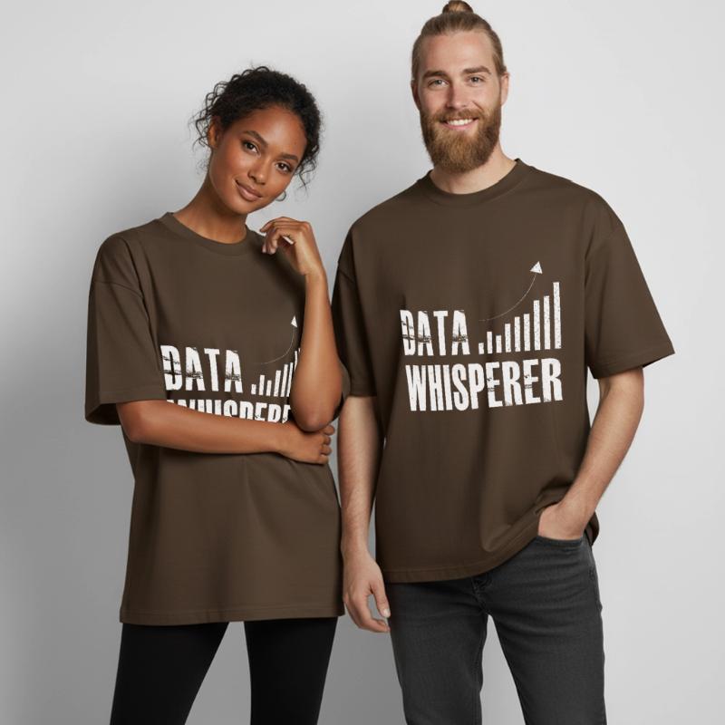 Data Whisperer Science Analyst Software Engineer Boxy Heavyweight Unisex Organic T-Shirt by Stanley/Stella