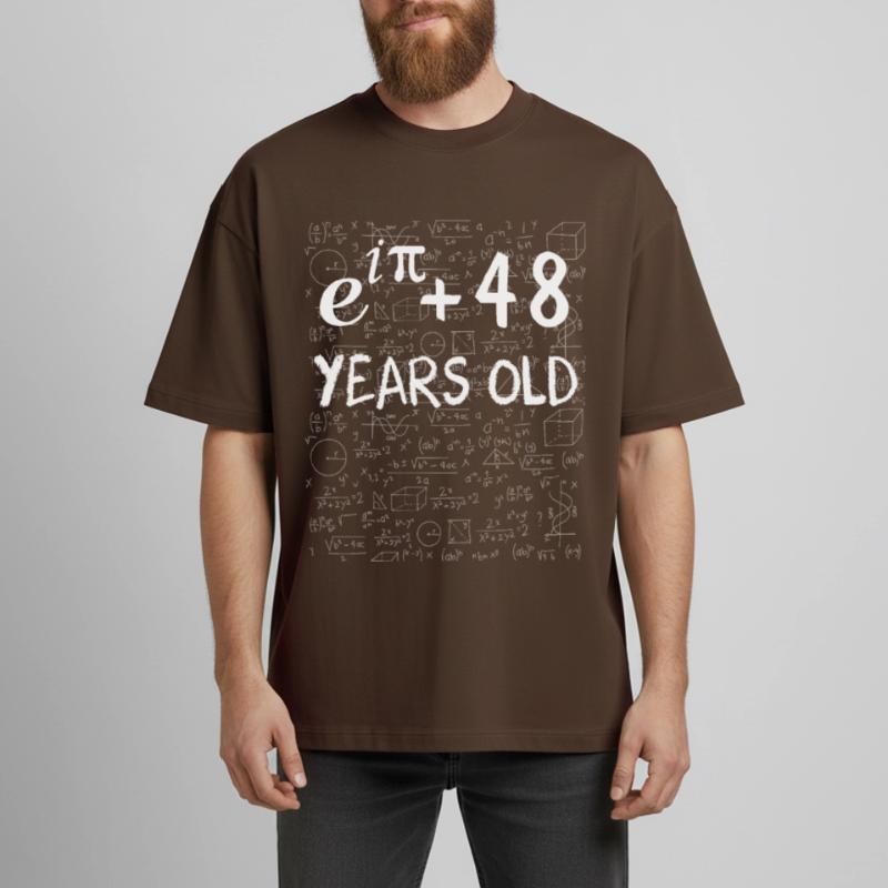 47e anniversaire 47 ans Euler Identité cadeau math T-shirt unisexe boxy épais biologique Stanley/Stella