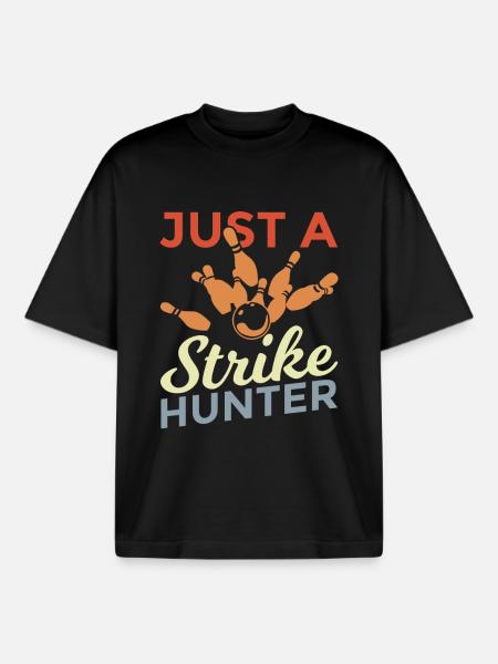 Bowling players - Boxy Heavyweight Unisex Organic T-Shirt by Stanley/Stella - black