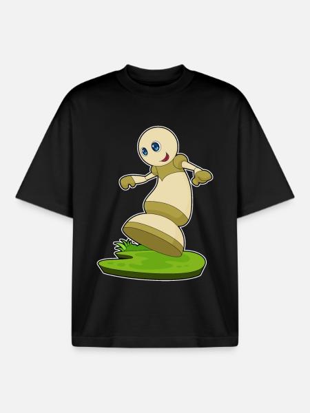 Pièces d’échecs pion échecs - T-shirt unisexe boxy épais biologique Stanley/Stella - noir