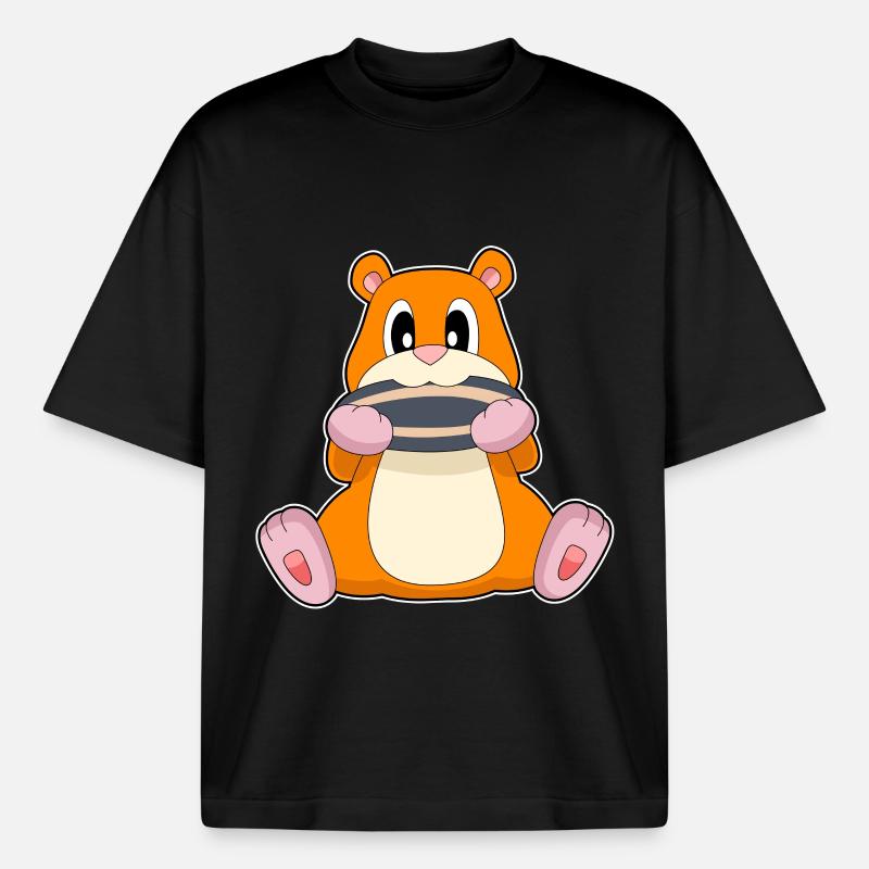 Hamster Samen - Boxy Heavyweight Unisex Organic T-Shirt von Stanley/Stella - Schwarz