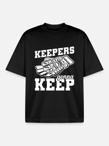 Torhüter Fußball - Boxy Heavyweight Unisex Organic T-Shirt von Stanley/Stella - Schwarz