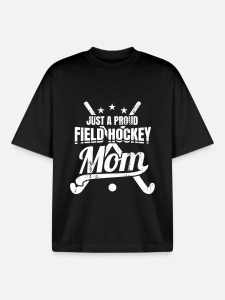 Stolze Hockey Mutter - Boxy Heavyweight Unisex Organic T-Shirt von Stanley/Stella - Schwarz