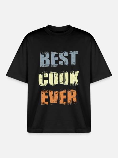 Best Chef - Boxy Heavyweight Unisex Organic T-Shirt by Stanley/Stella - black