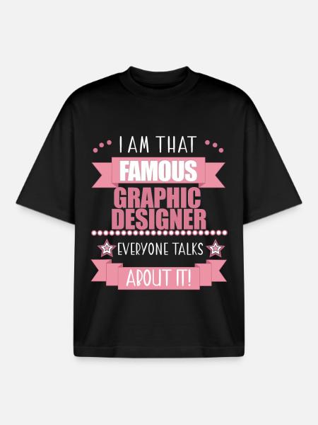 Grafikdesignerin Beruf Damen Geschenk - Boxy Heavyweight Unisex Organic T-Shirt von Stanley/Stella - Schwarz