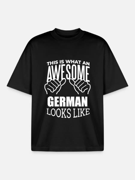Germany Germany Germany - Boxy Heavyweight Unisex Organic T-Shirt by Stanley/Stella - black
