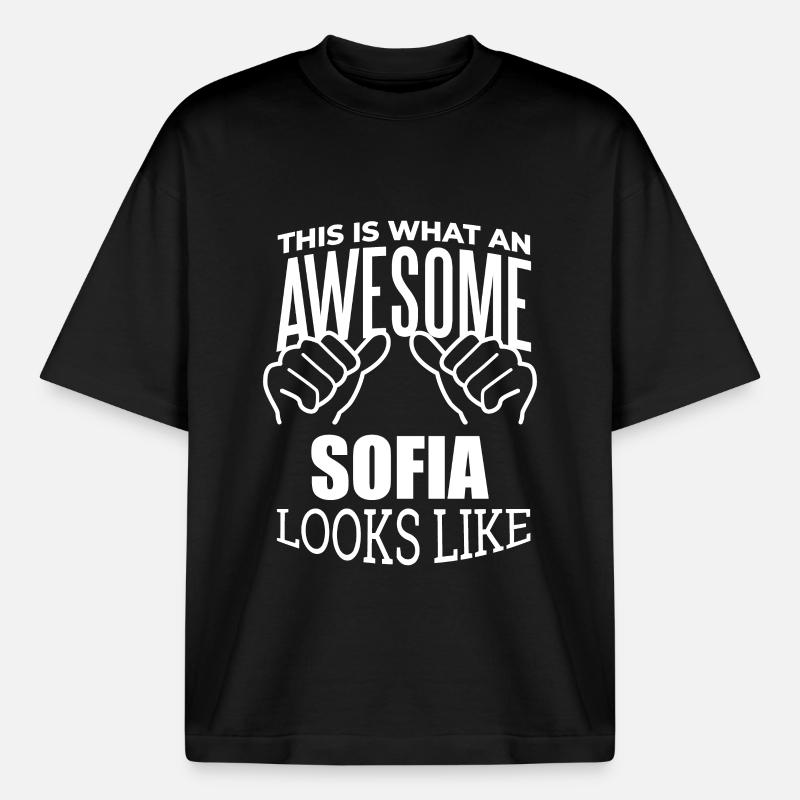 Sofioter - Boxy Heavyweight Unisex Organic T-Shirt von Stanley/Stella - Schwarz