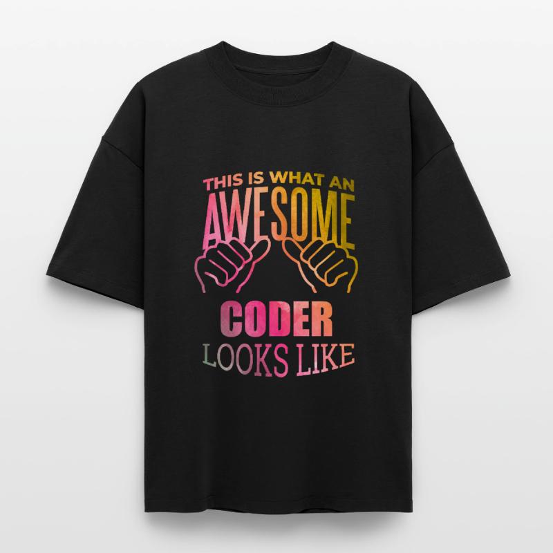 Coding Boxy Heavyweight Unisex Organic T-Shirt by Stanley/Stella