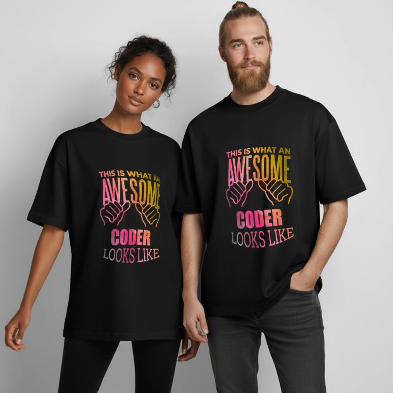 Coding Boxy Heavyweight Unisex Organic T-Shirt by Stanley/Stella