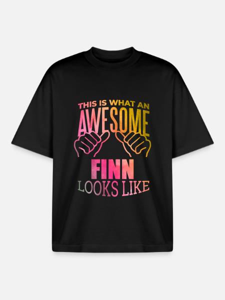 Finland Finland Finland - Boxy Heavyweight Unisex Organic T-Shirt by Stanley/Stella - black