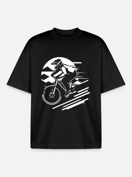 VTT - T-shirt unisexe boxy épais biologique Stanley/Stella - noir