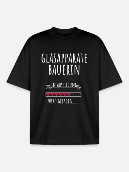 Glasapparatebauerin Ausbildung Beruf Geschenk - Boxy Heavyweight Unisex Organic T-Shirt von Stanley/Stella - Schwarz