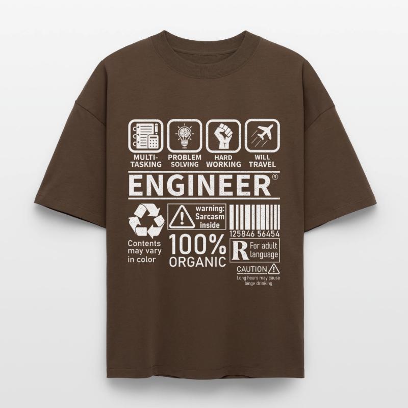 engineer multitasking problem solving hard working Boxy Heavyweight Unisex Organic T-Shirt by Stanley/Stella