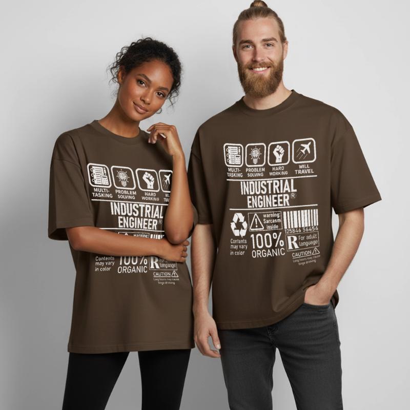 Industrial Engineer multi tasking problem solving Heavyweight Boxy Unisex T-Shirt by Stanley/Stella