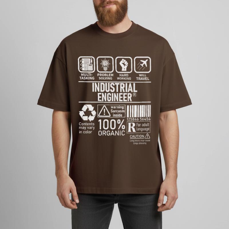 Industrial Engineer multi tasking problem solving Heavyweight Boxy Unisex T-Shirt by Stanley/Stella
