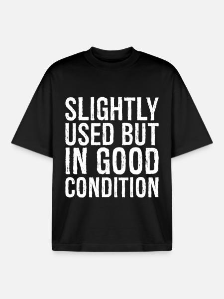 slightly used but in good condition - Boxy Heavyweight Unisex Organic T-Shirt by Stanley/Stella - black